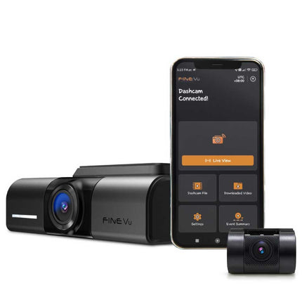 FineVu GX400 2CH 2K Wifi GPS 32gb Dashcam