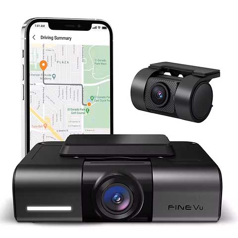 FineVu GX4K 2CH 4K Wifi GPS 32gb Dashcam