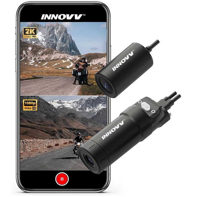 Innovv K6 2CH Dual WiFi 2K Motorrad Dashcam