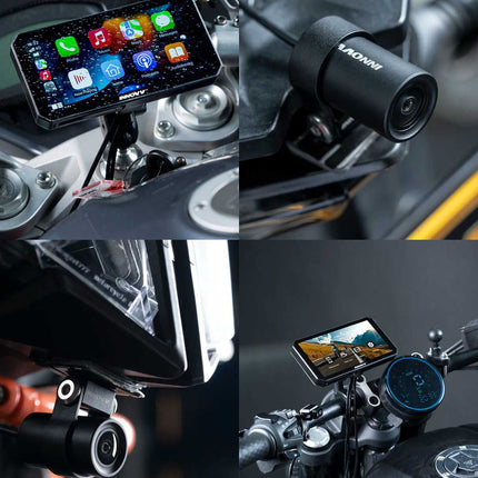 Innovv N1 Pro 2CH WiFi GPS Carplay Monitor und Dashcam für Motorrad