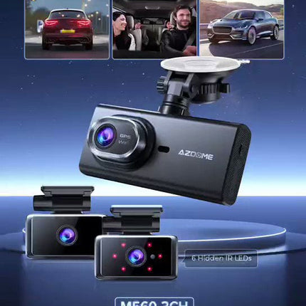 AZDome M560 3CH 4K Wifi GPS 128 Go dashcam