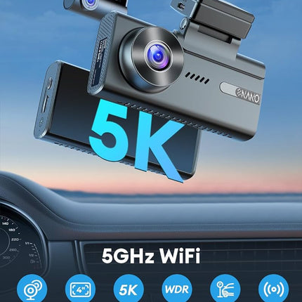 Nanocam M93 Pro 5K Touch Wifi GPS 64 Go dashcam