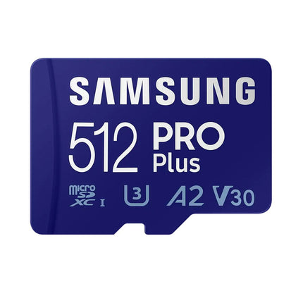 Samsung carte Micro SDXC Pro Plus 512 Go U3 V30 A2