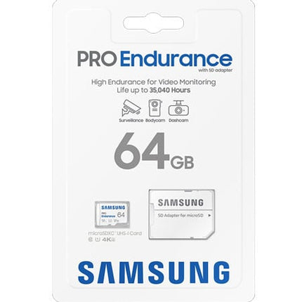 Samsung Pro Endurance 64 GB UHS-I V10 Micro SDHC Karte