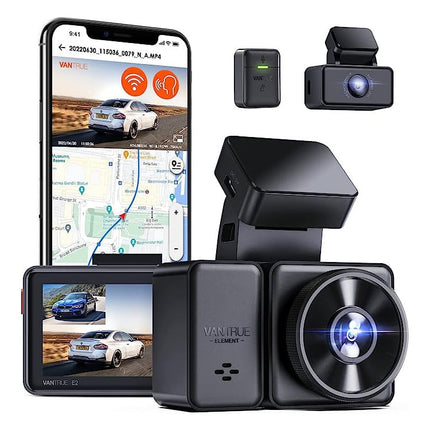 Vantrue E2 Dual 2K QuadHD Wifi GPS Dashcam