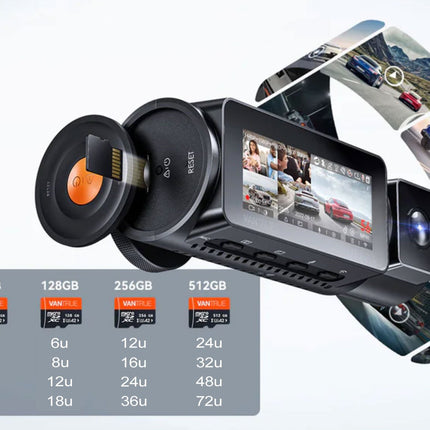 Vantrue N5 2K QuadHD 4CH Wifi GPS 360-Grad Dashcam